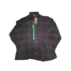 Grayers Heritage Flannels Men's XL Dark Blue 100% Cotton Long Sleeve Shirt New